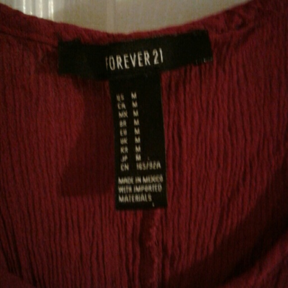 Burgundy Short Dress - Picture 4 of 4